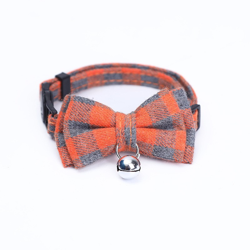 Orange and Gray Plaid